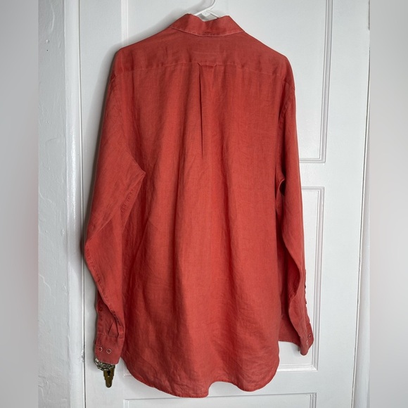 Faconnable men’s linen button down shirt - Picture 5 of 7